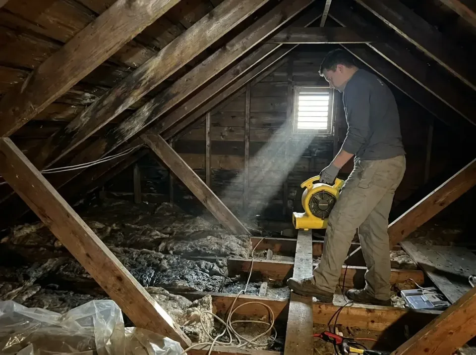 attic-water-damage-drying-proc-007 — frequently asked questions, Emergency Water Extraction & 24/7 Flood Response in Sandusk…